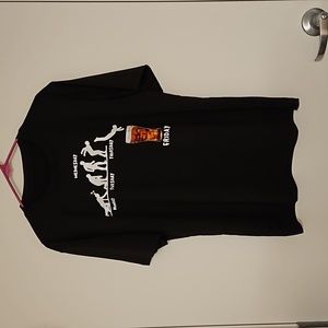 Diving into Friday and a drink graphic tee humor black shirt sleeve XL